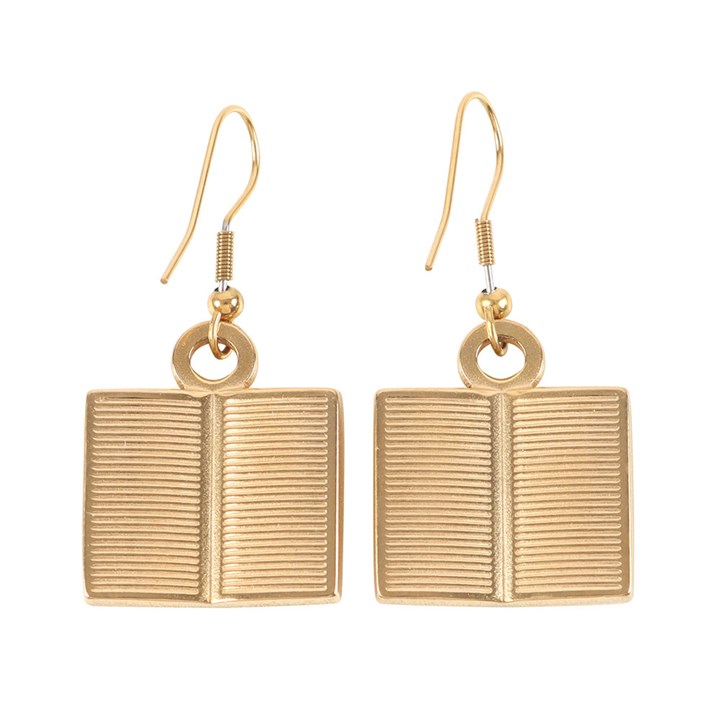 Book Worm Earrings