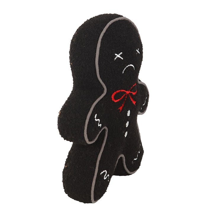 Spooky Gingerbread Man Boucle Cushion