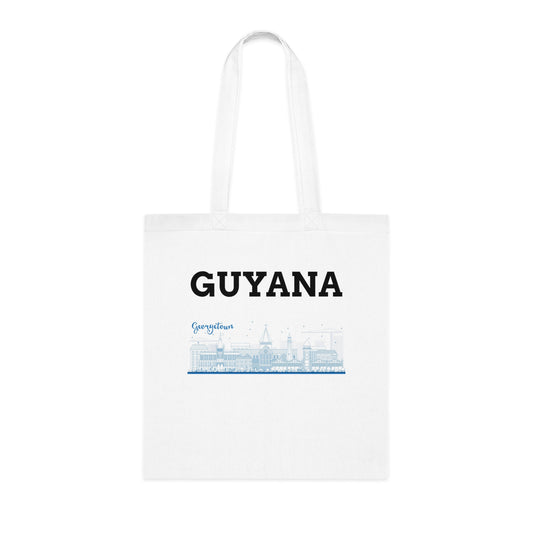 Georgetown Guyana Cotton Tote Bag - Stylish Eco-Friendly Shopping Bag