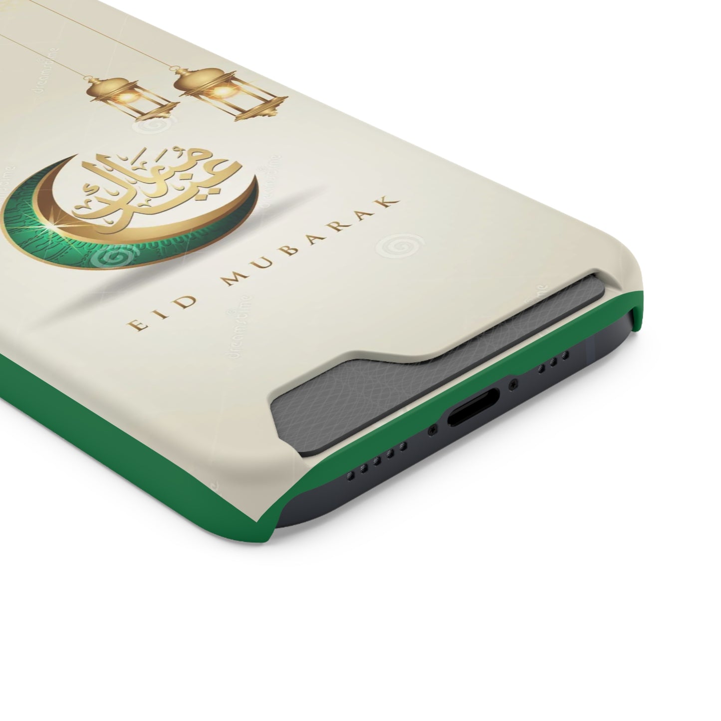 Eid Mubarak Phone Case with Card Holder - Stylish & Festive Mobile Accessory