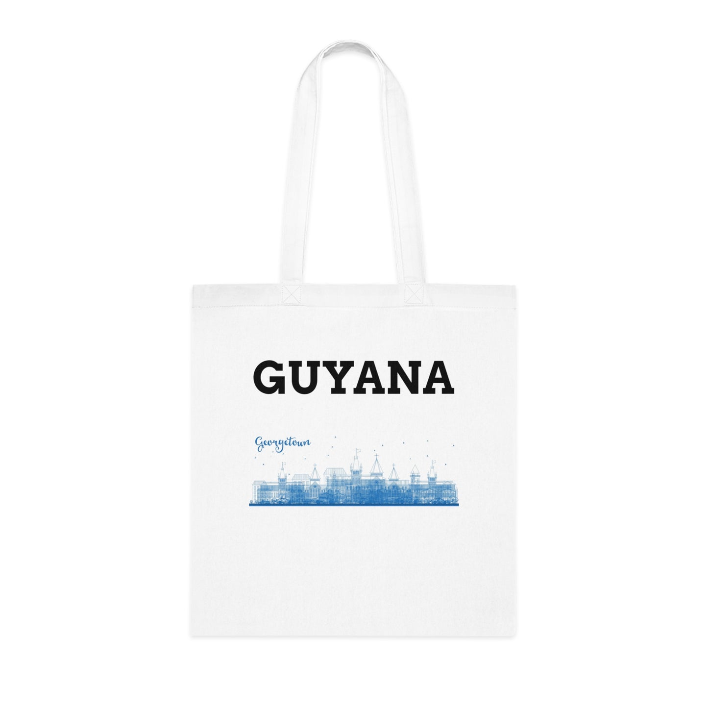Georgetown Guyana Cotton Tote Bag - Stylish Eco-Friendly Shopping Bag