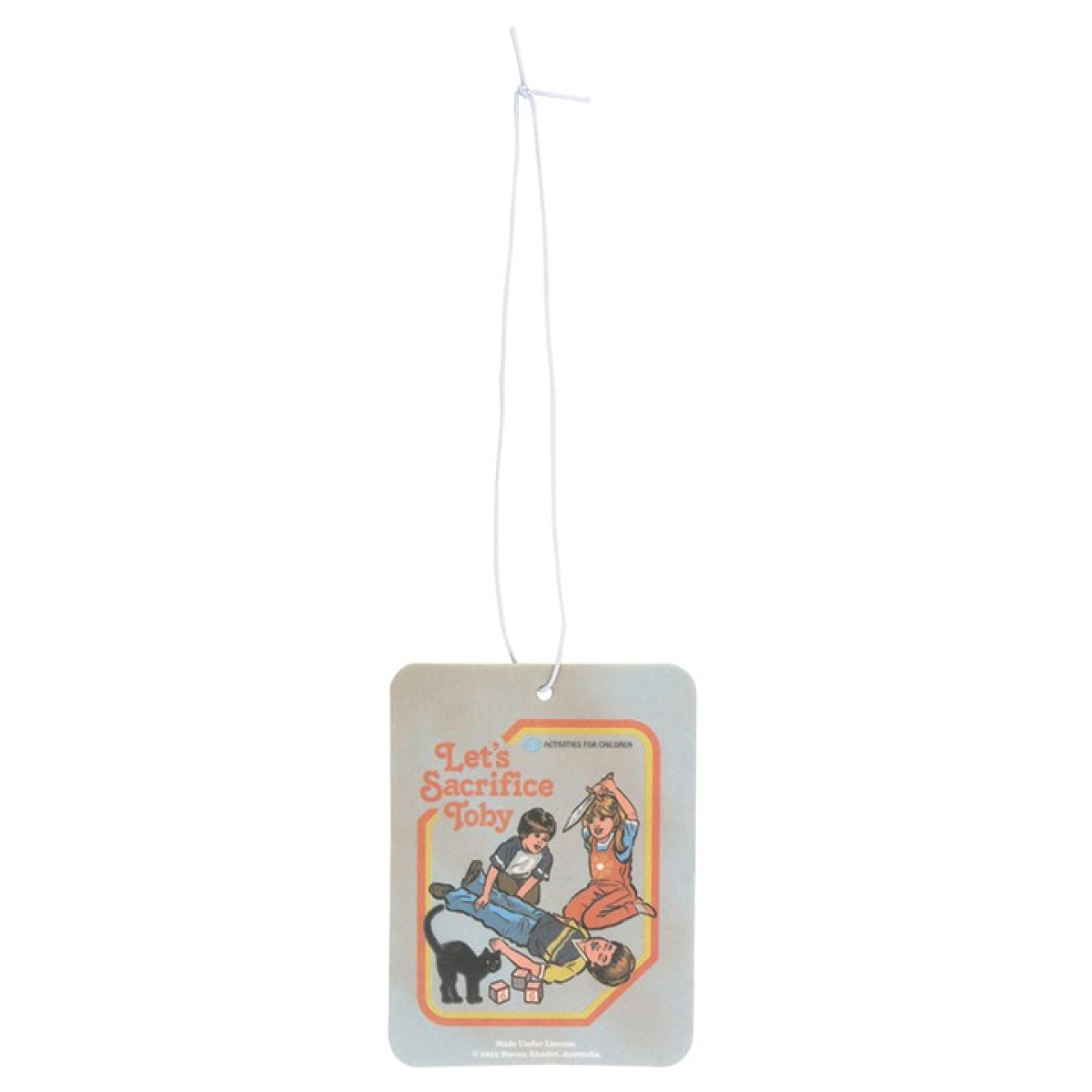 Let's Sacrifice Toby Vanilla Air Freshener by Steven Rhodes