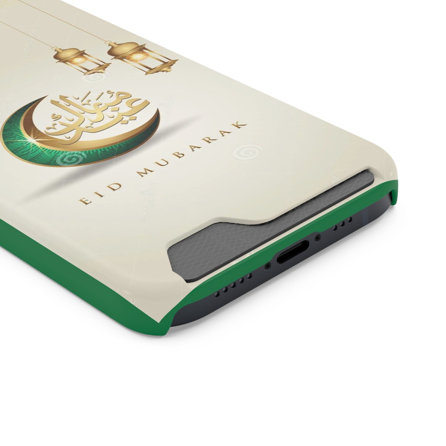 Eid Mubarak Phone Case with Card Holder - Stylish & Festive Mobile Accessory