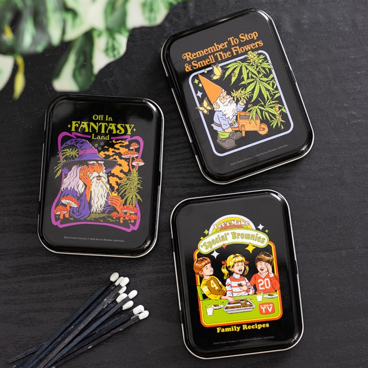 Smell the Flowers Stash Tin by Steven Rhodes