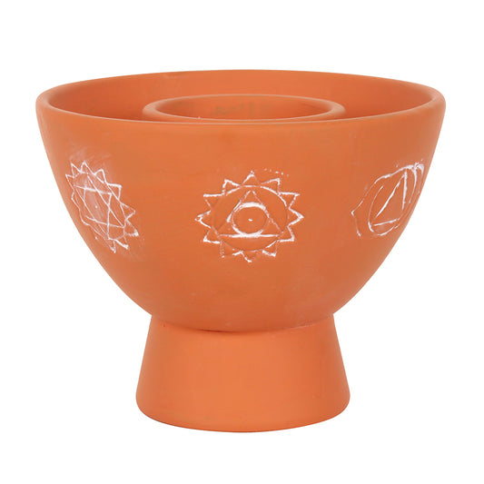 Chakras Terracotta Smudge Bowl